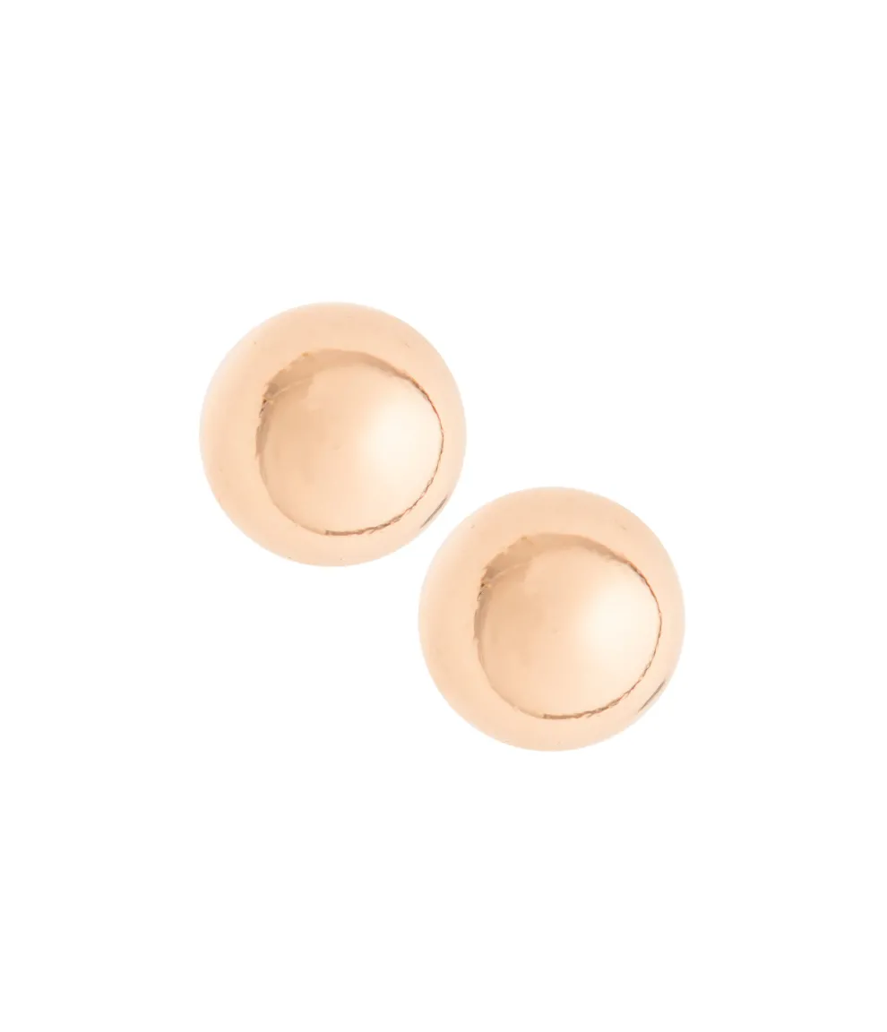 Balance Sterling Silver & Rose Gold Stud Earrings