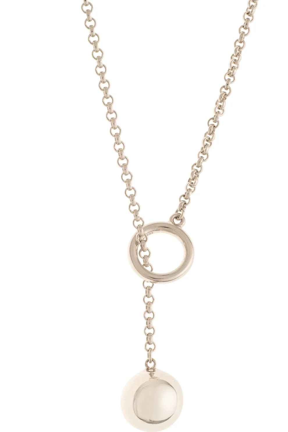 Balance Sterling Silver Loop Through Necklace