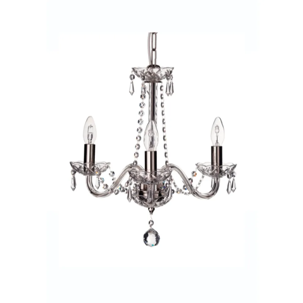Cashel 3 Arm Chandelier IRE/UK Fitting