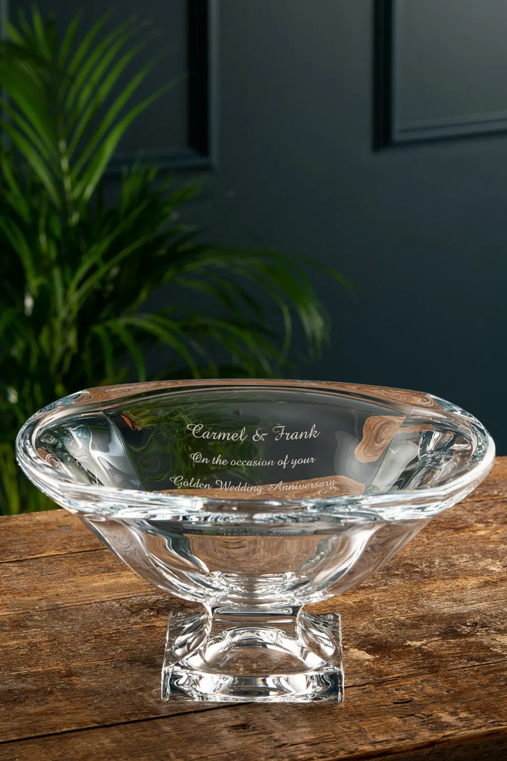 Engraved Footed Masterpiece Bowl