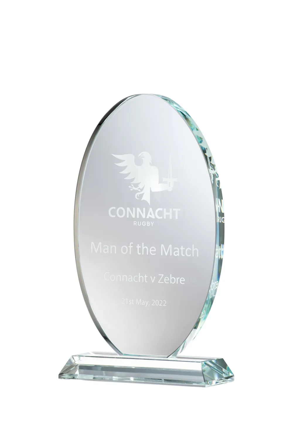 Engraved Large Oval Trophy