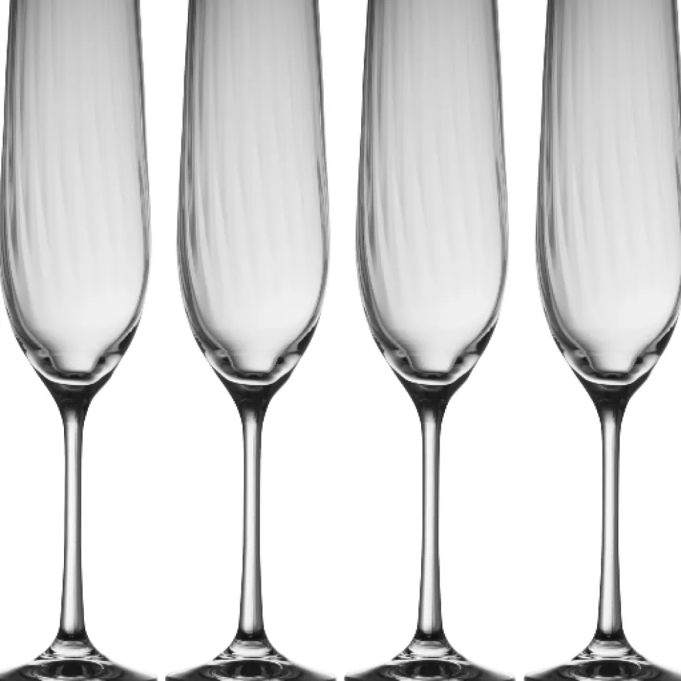 Erne Champagne Flute Glass Set of 4