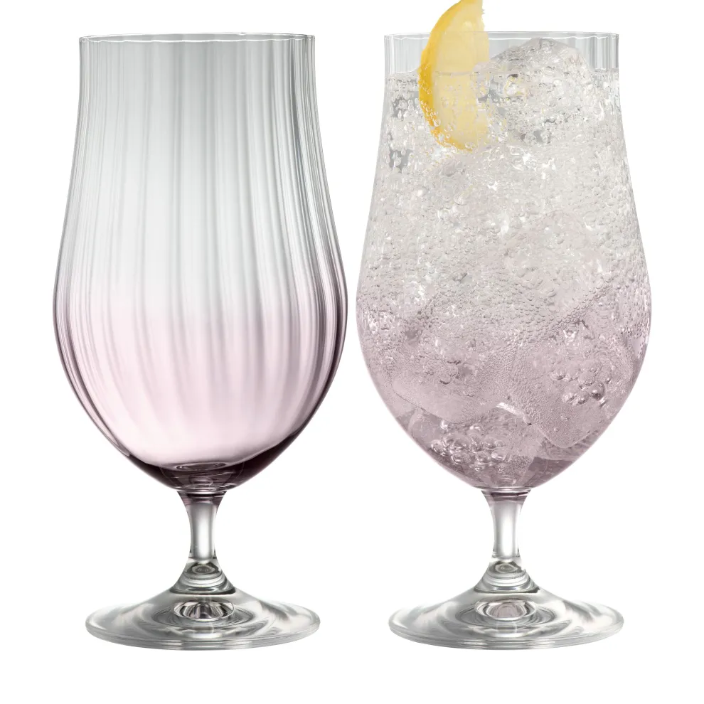 Erne Craft Beer/Cocktail Glass Pair Amethyst