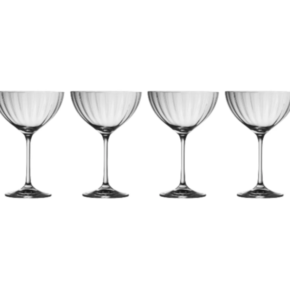 Erne Saucer Champagne Glass Set of 4