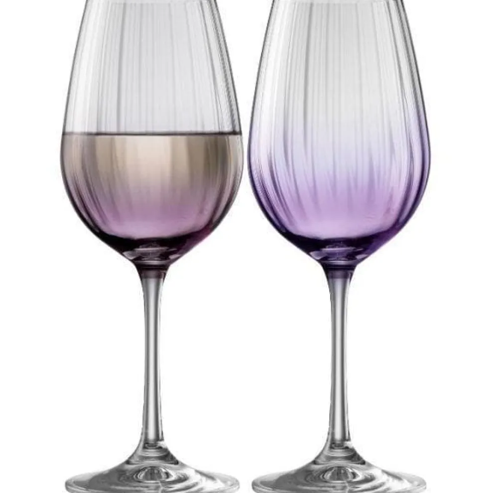 Erne Wine Glass Pair Amethyst