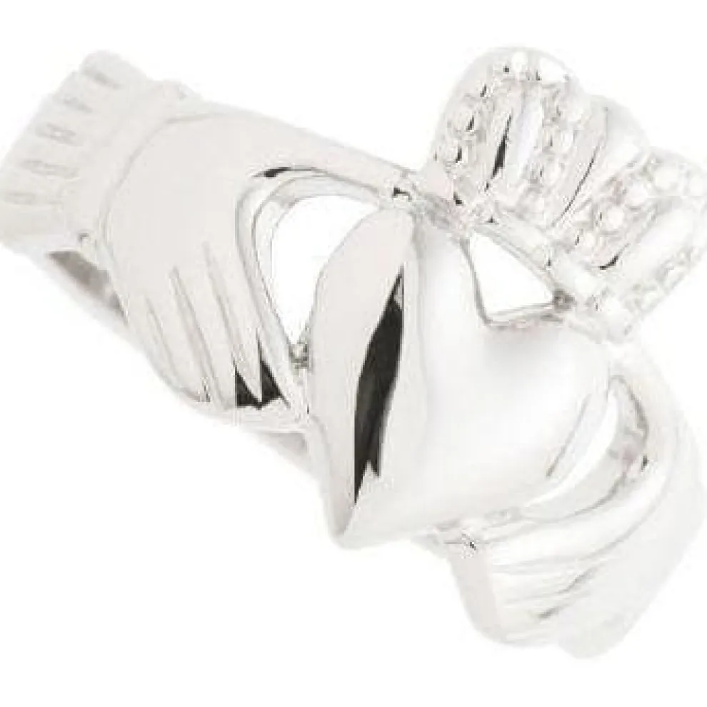 Gents Claddagh Sterling Silver Ring