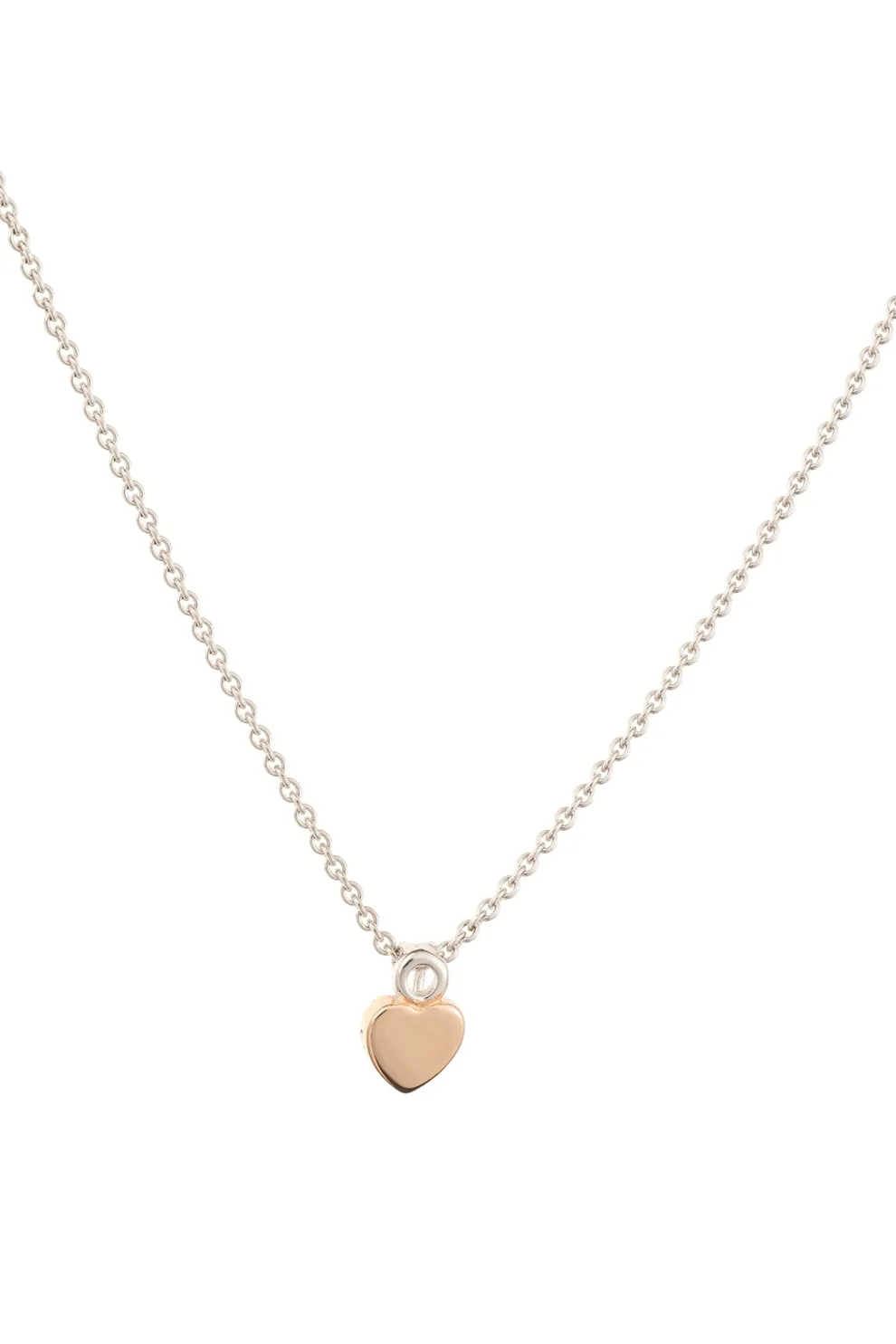 Heart of the Claddagh Silver & Rose Gold Pendant