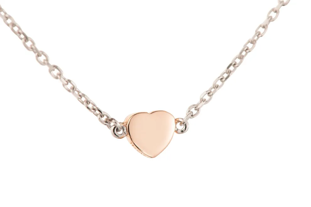 Heart of the Claddagh Silver & Rose Gold Bracelet