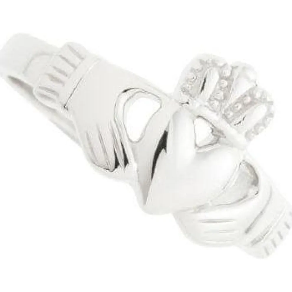 Ladies Claddagh Sterling Silver Ring