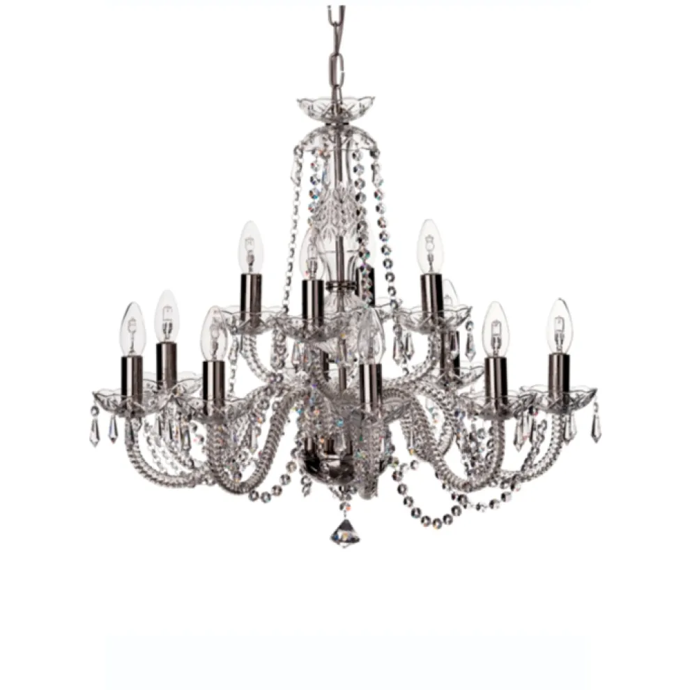 Leenane 12 Arm Chandelier US Fitting