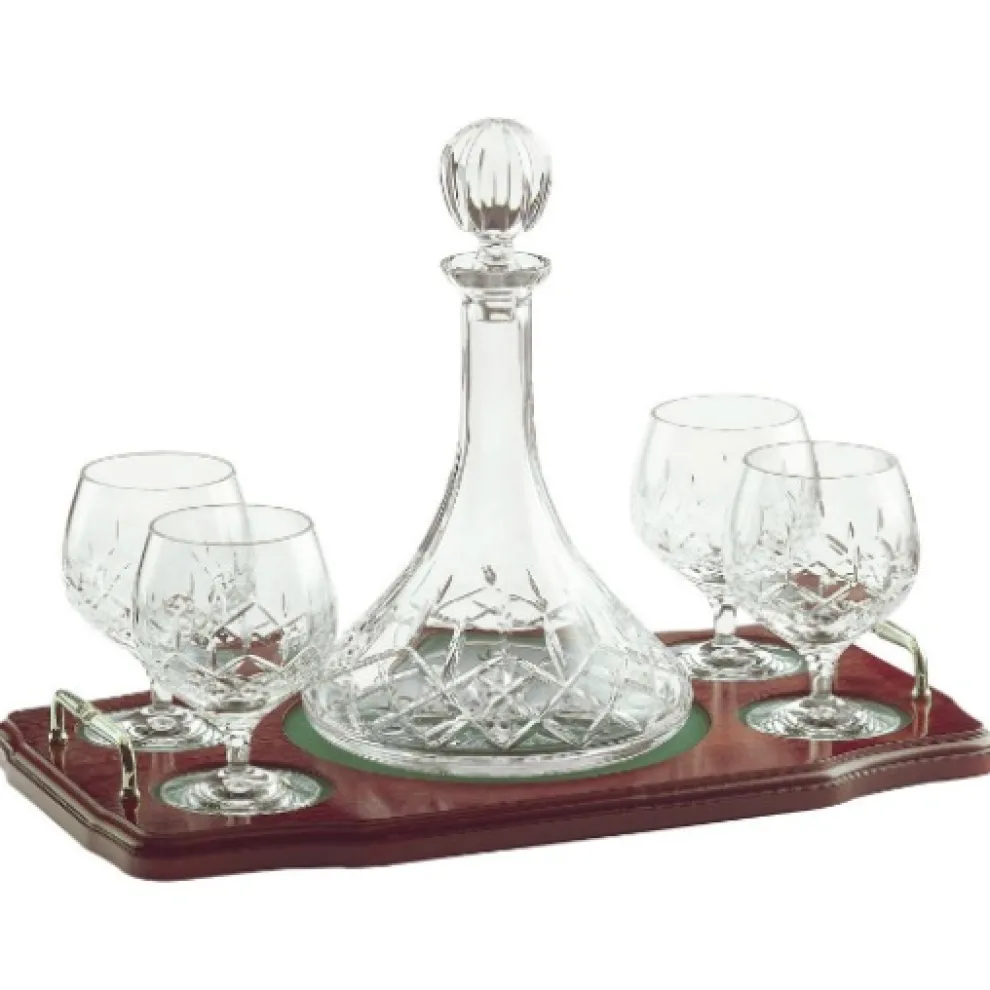 Longford Miniature Brandy Decanter Tray Set